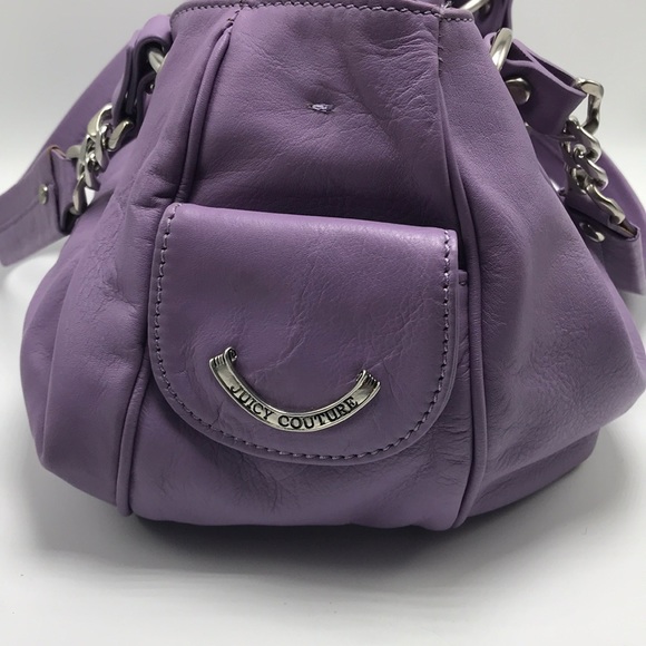 New Juicy Couture Purple Leather To Handle Bag - Picture 6 of 8
